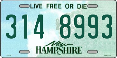 NH license plate 3148993