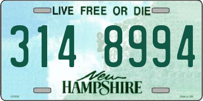 NH license plate 3148994