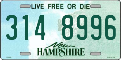 NH license plate 3148996