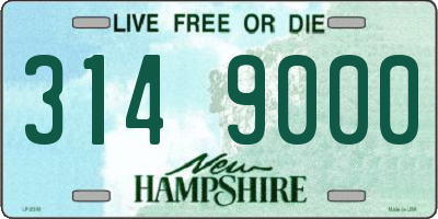 NH license plate 3149000