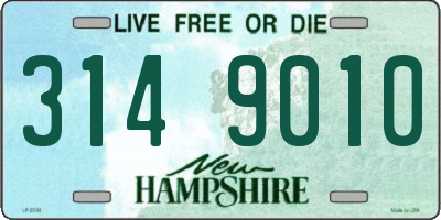 NH license plate 3149010