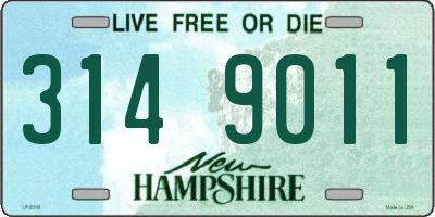 NH license plate 3149011