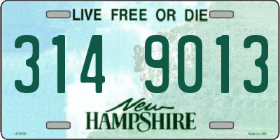 NH license plate 3149013