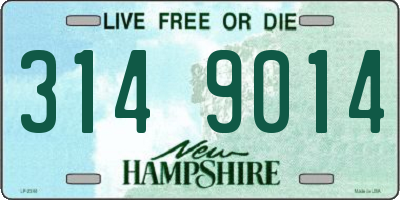 NH license plate 3149014