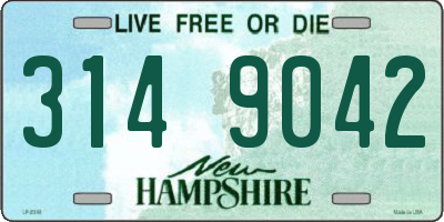 NH license plate 3149042