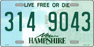 NH license plate 3149043