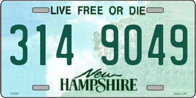 NH license plate 3149049