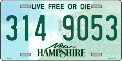 NH license plate 3149053