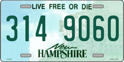 NH license plate 3149060