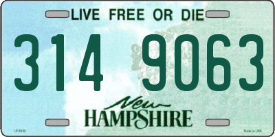 NH license plate 3149063