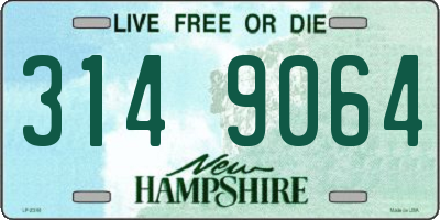 NH license plate 3149064