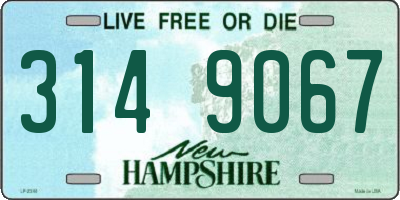 NH license plate 3149067
