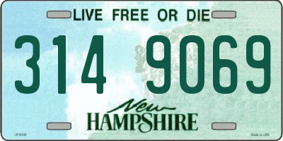 NH license plate 3149069