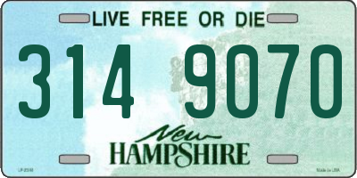 NH license plate 3149070