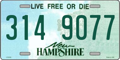 NH license plate 3149077