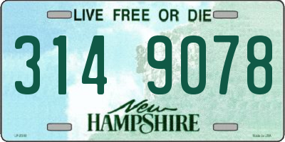 NH license plate 3149078