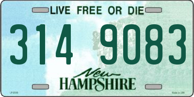 NH license plate 3149083
