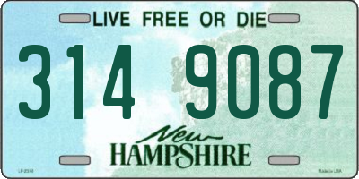NH license plate 3149087