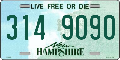 NH license plate 3149090