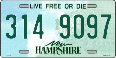 NH license plate 3149097
