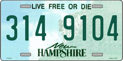 NH license plate 3149104