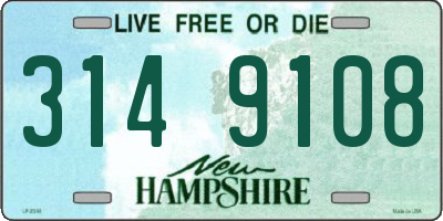 NH license plate 3149108