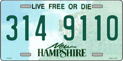 NH license plate 3149110