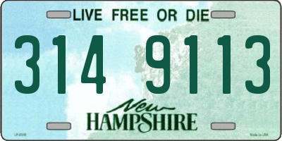 NH license plate 3149113