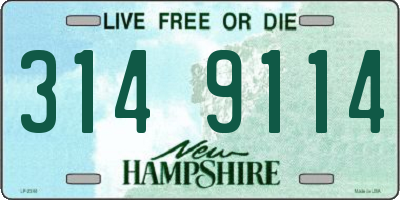 NH license plate 3149114
