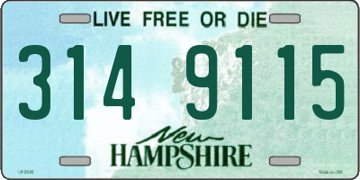 NH license plate 3149115