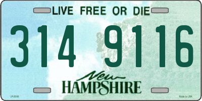 NH license plate 3149116