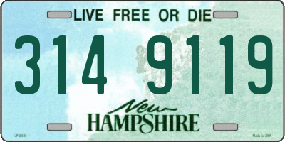 NH license plate 3149119