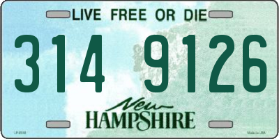 NH license plate 3149126