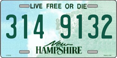 NH license plate 3149132