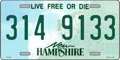 NH license plate 3149133