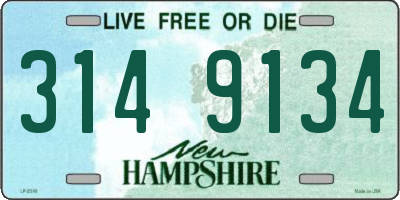NH license plate 3149134