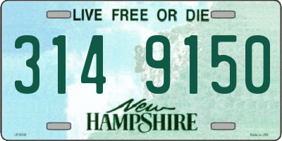 NH license plate 3149150