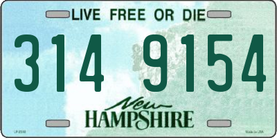 NH license plate 3149154
