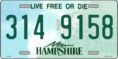 NH license plate 3149158