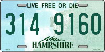NH license plate 3149160