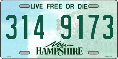NH license plate 3149173