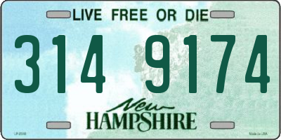 NH license plate 3149174
