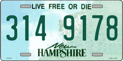 NH license plate 3149178
