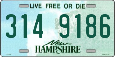 NH license plate 3149186