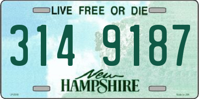 NH license plate 3149187