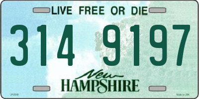 NH license plate 3149197
