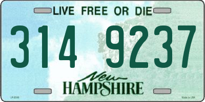 NH license plate 3149237