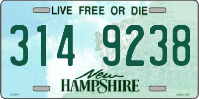 NH license plate 3149238
