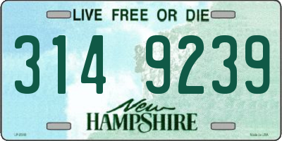 NH license plate 3149239