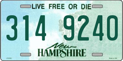 NH license plate 3149240
